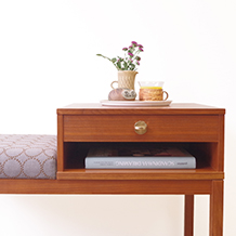 Telephone bench in teak (mina perhonen)
