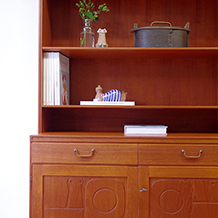 Yngve Ekstrom / Cabinet with 2drawers in teak