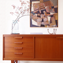 Sideboard with 4drawers in teak