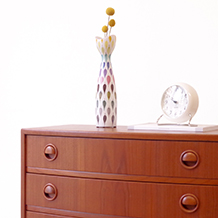 Kai Kristiansen / Bow front chest of 5drawers