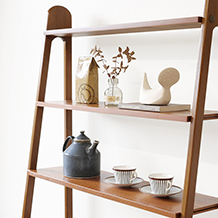 Bookshelf with cabinet in teak