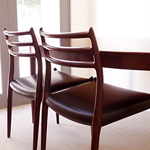 J.L.Moller/Set of 4dining chairs no.78 in rosewood