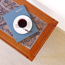 RoyalCopenhagen/Tile top trolley with drawer BACA