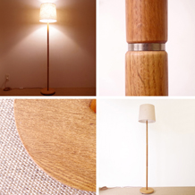 Floor lamp in oak