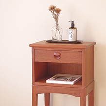 Telephone chest of drawer in teak