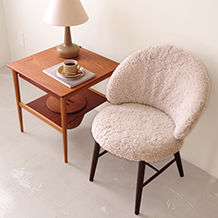 Frode Holm/Vanity chair in rosewood and sheepskin