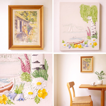 Ceramic wall plque & Painting