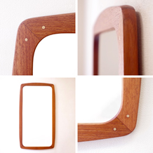 Medium mirror in teak