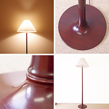 Le Klint / Floor lamp model327 in solid mahogany