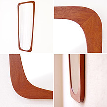 Large mirror in teak