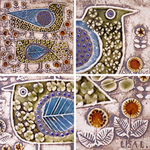 Lisa Larson / Wall Plaque UNIK BIRDS