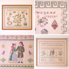 [VINTAGE]　クロスステッチ刺繍フレーム入りを2点アップしました