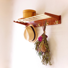 Wall mounted coat rack with shelf をアップしました