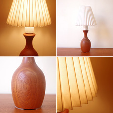 Table lamp in solid teak をアップしました