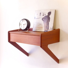 Orum Mobelfabrik / Wall shelf with drawer in teak をアップしました