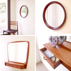 Vintage wall mirror を２種類アップしました