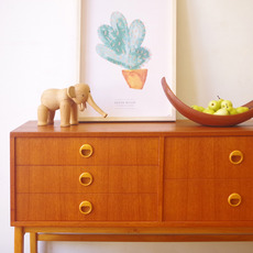 Cabinet (TV board) in teak をアップしました