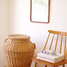 Laundry basket with handle&lid をアップしました