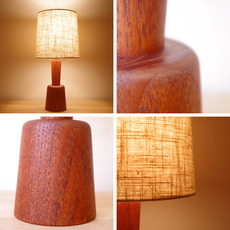 Table lamp in solid teak をアップしました