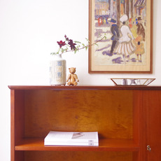 Cabinet with key in teak をアップしました