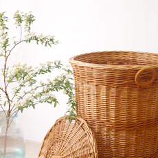 Laundry basket with handle&lid をアップしました