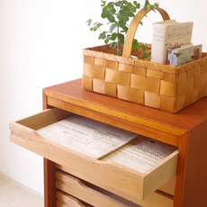 Cabinet with tambour door in teak をアップしました