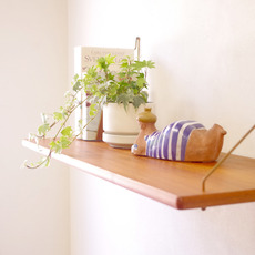 Wall shelf in teak & brass をアップしました