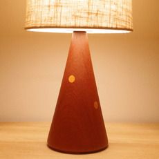 Table lamp in solid teak をアップしました