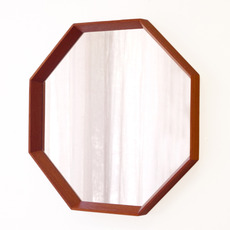 TW spejlet / Octagonal mirror in teak をアップしました