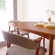 Drop leaf dining table in teak&oak をアップしました