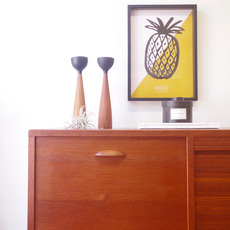 Cabinet with tambour doors in teak をアップしました