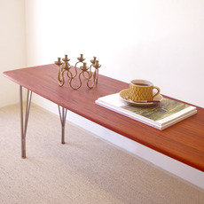 Center table in teak&steel をアップしました