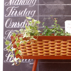 Flower planter in teak&rattan をアップしました