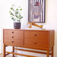 Cabinet (TV board) in teak をアップしました