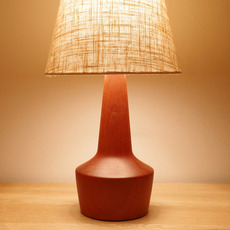 Table lamp in solid teak をアップしました