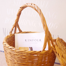 Basket with handle&lid をアップしました