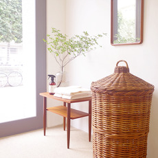 Laundry basket with handle&lid をアップしました
