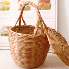  Basket with handle&lidをアップしました