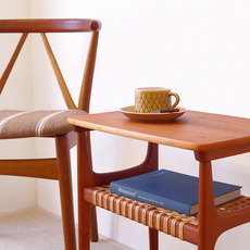 Erling Torvits / Coffee table in teak & rattan をアップしました