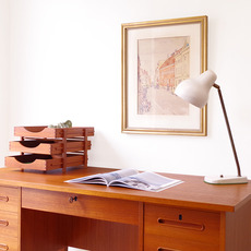 Desk with key in teak をアップしました