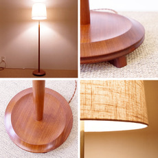 Floor lamp in teak をアップしました