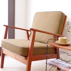 【張替代込】1pers. sofa in solid teak をアップしました