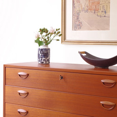 Kai Kristiansen/Chest of 4drawers with key in teak をアップしました