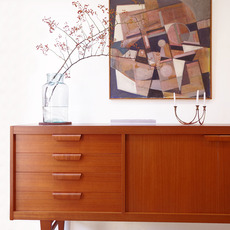 Sideboard with 4drawers in teak をアップしました