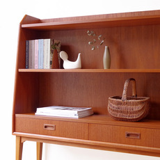 Bookcase with 2drawers in teak をアップしました