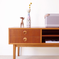 Cabinet with 2drawers in teak をアップしました