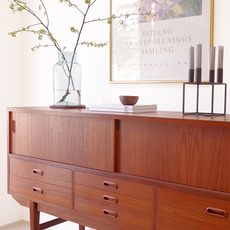 Sideboard with 7drawers in teak をアップしました