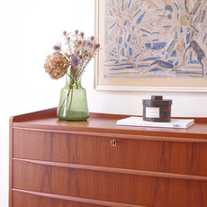 Chest of 3drawers with key in teak をアップしました