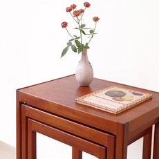 Nesting tables in mahogany and walnut をアップしました