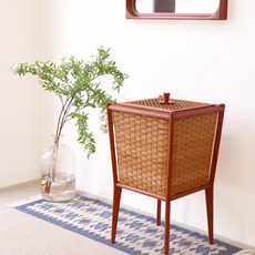 Sewing basket with handle&lid をアップしました